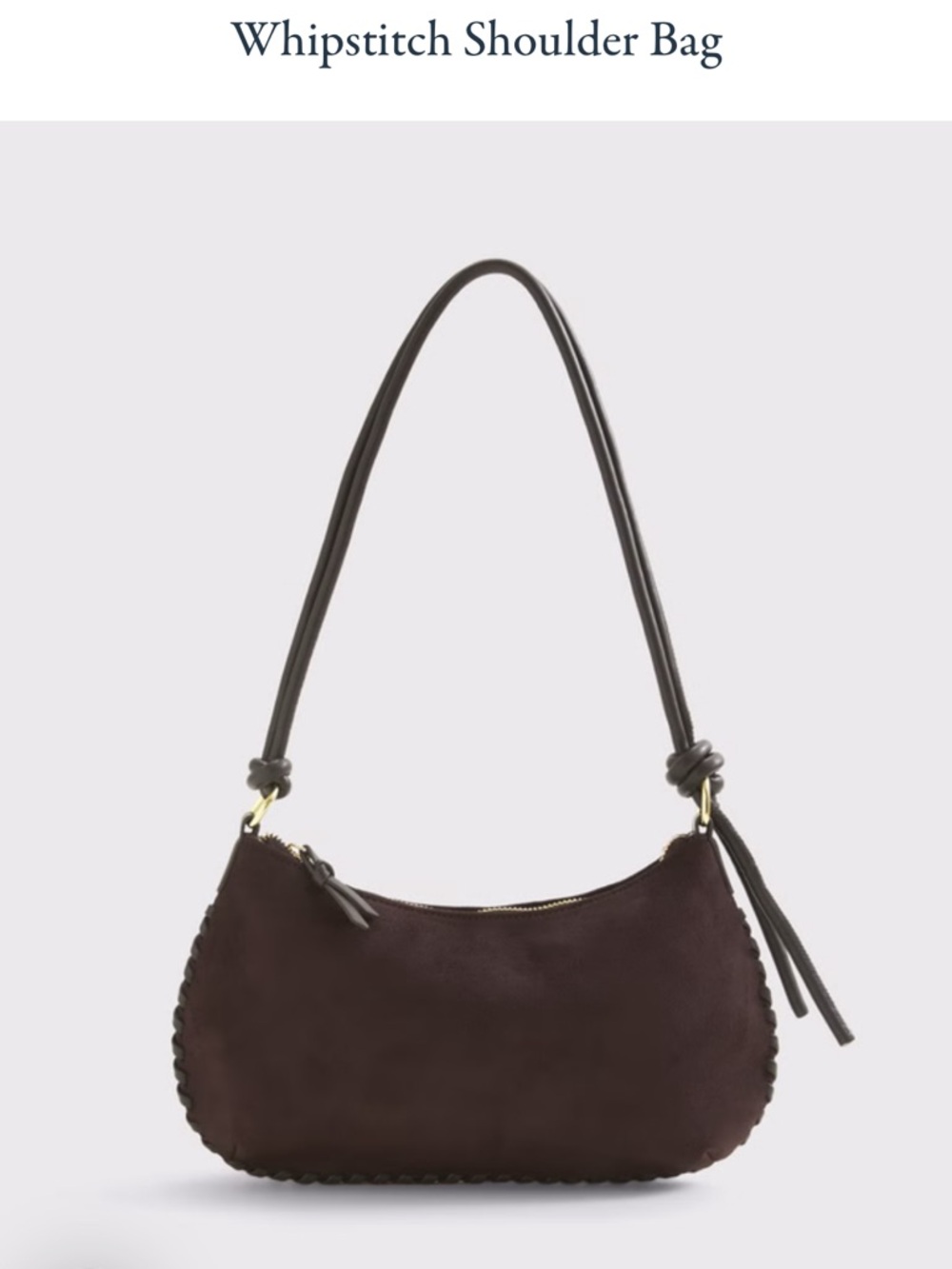 Dark Brown Shoulder Bag Abercrombie NWT
